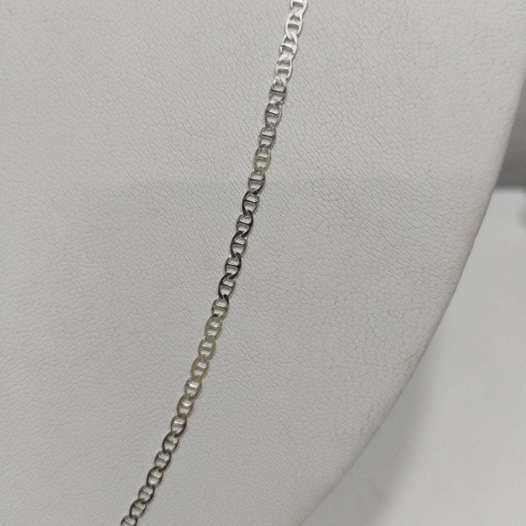 CADENA TEJIDO GUCHI PLATA .925 55 CM 3.6 GR (NUEVO)