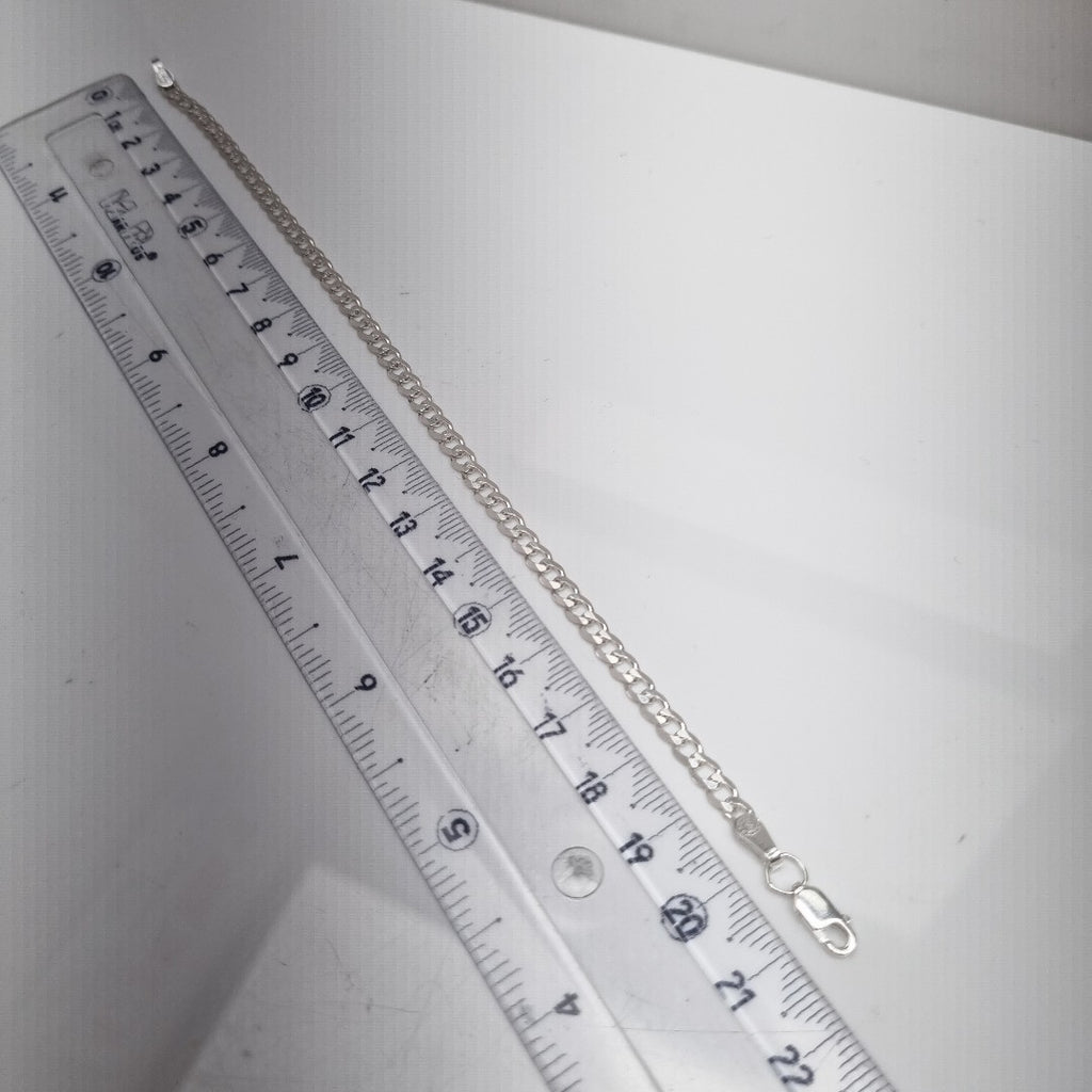 PULSERA BARBADA PLATA .925 21 CM 4.3 GR (NUEVO)