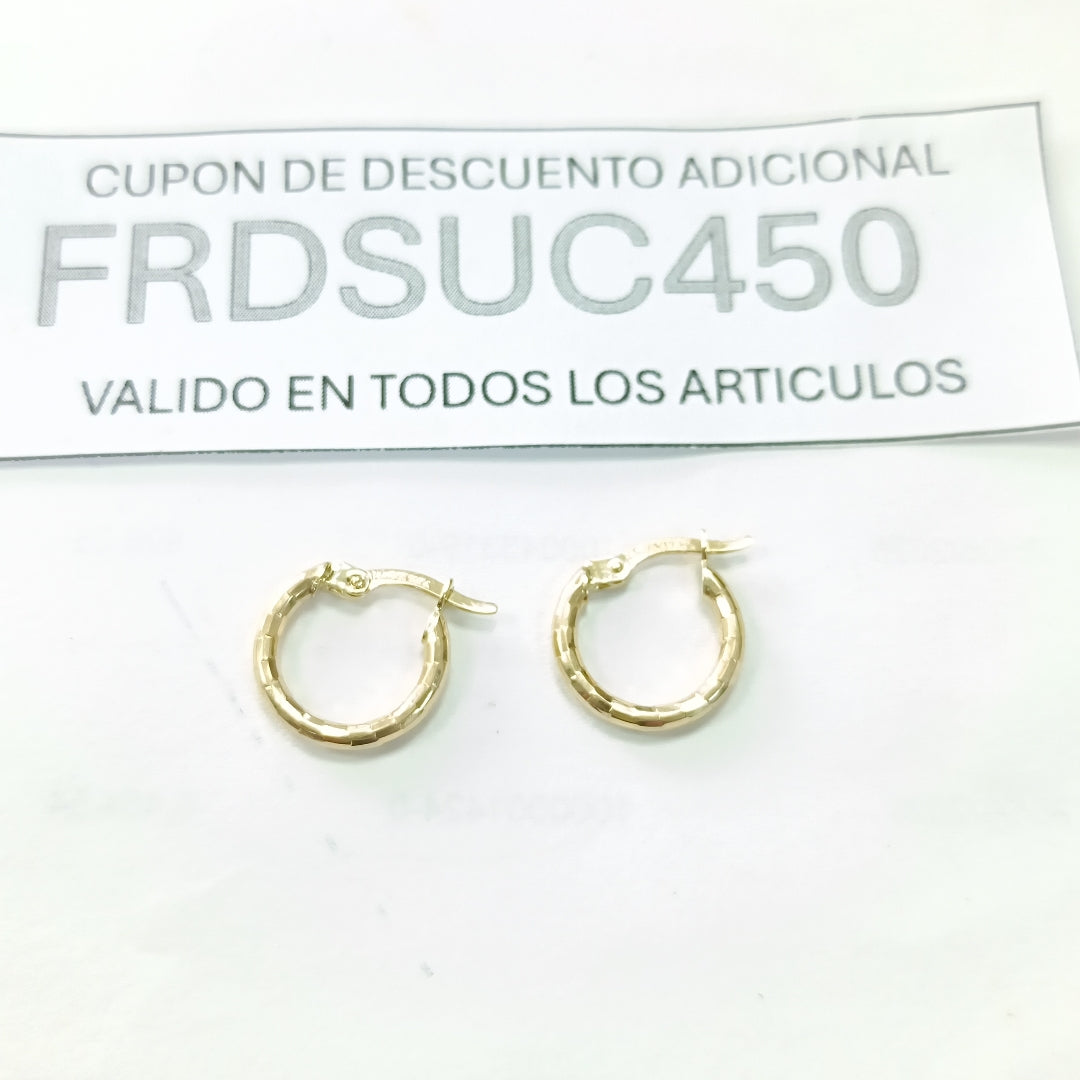 ARRACADAS ORO 14K 1.2 (NUEVO)