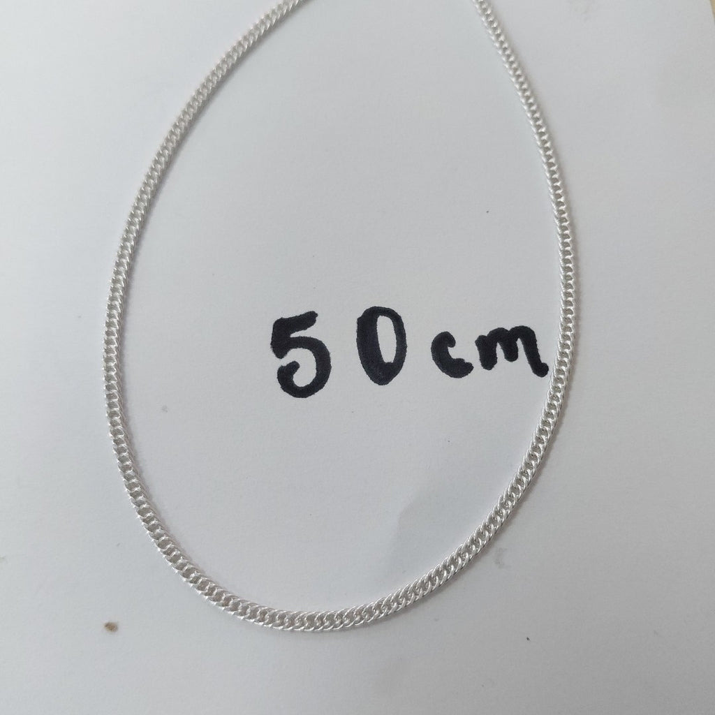 CADENA BARBADA PLATA .925 50 CM 4.12 GR (NUEVO)