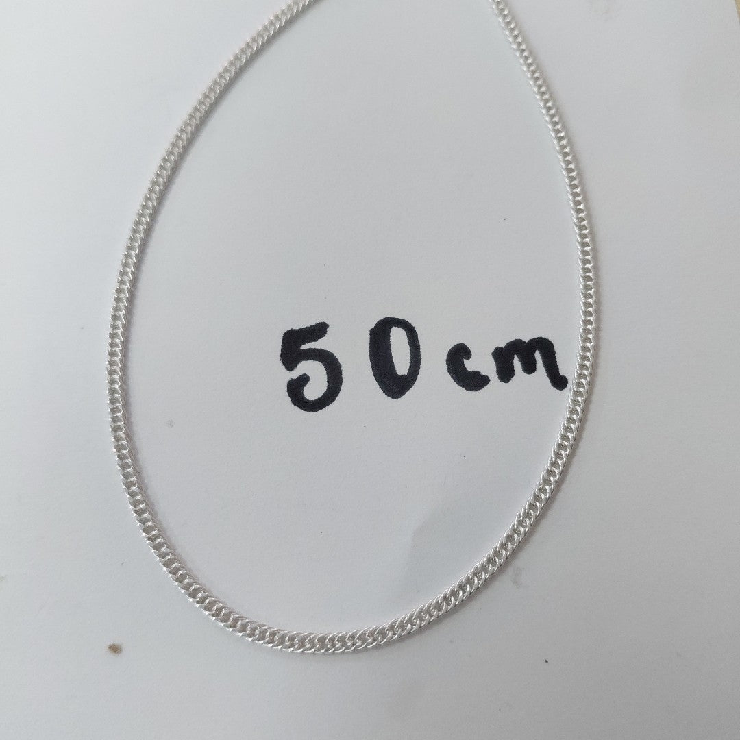 CADENA BARBADA PLATA .925 50 CM 4.12 GR (NUEVO)