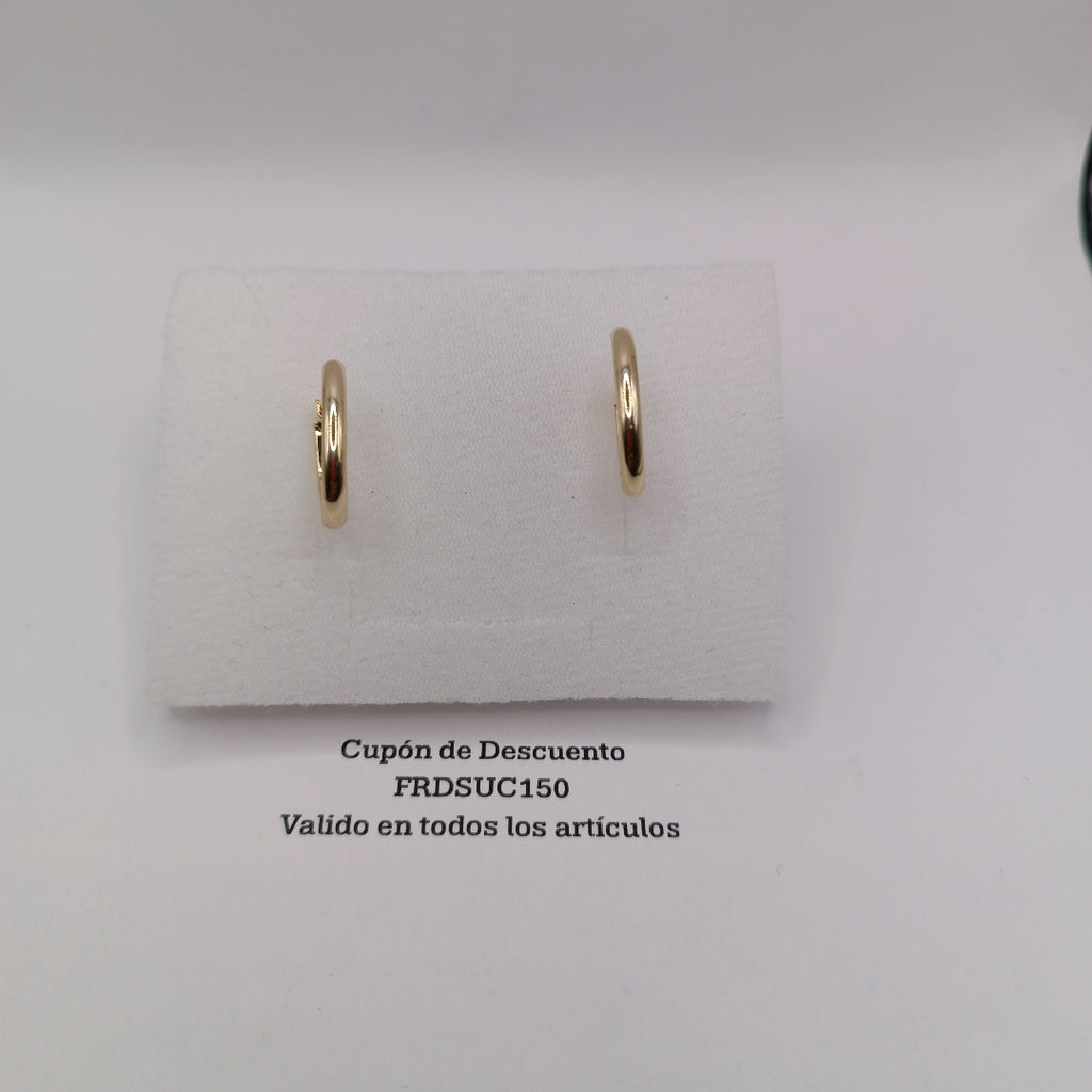 ARRACADAS ORO 14K 1.5 (NUEVO)