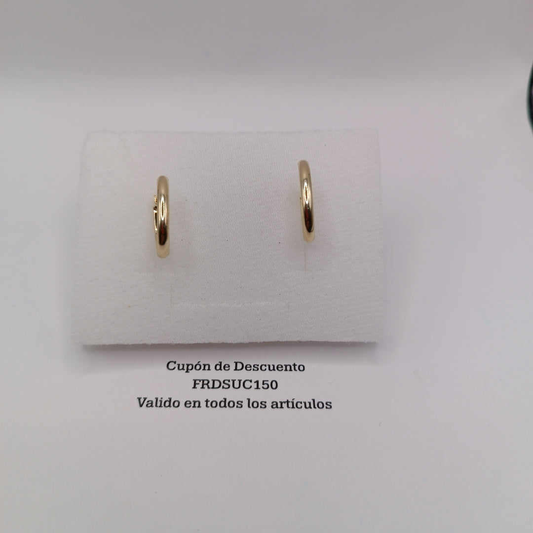 ARRACADAS ORO 14K 1.5 (NUEVO)