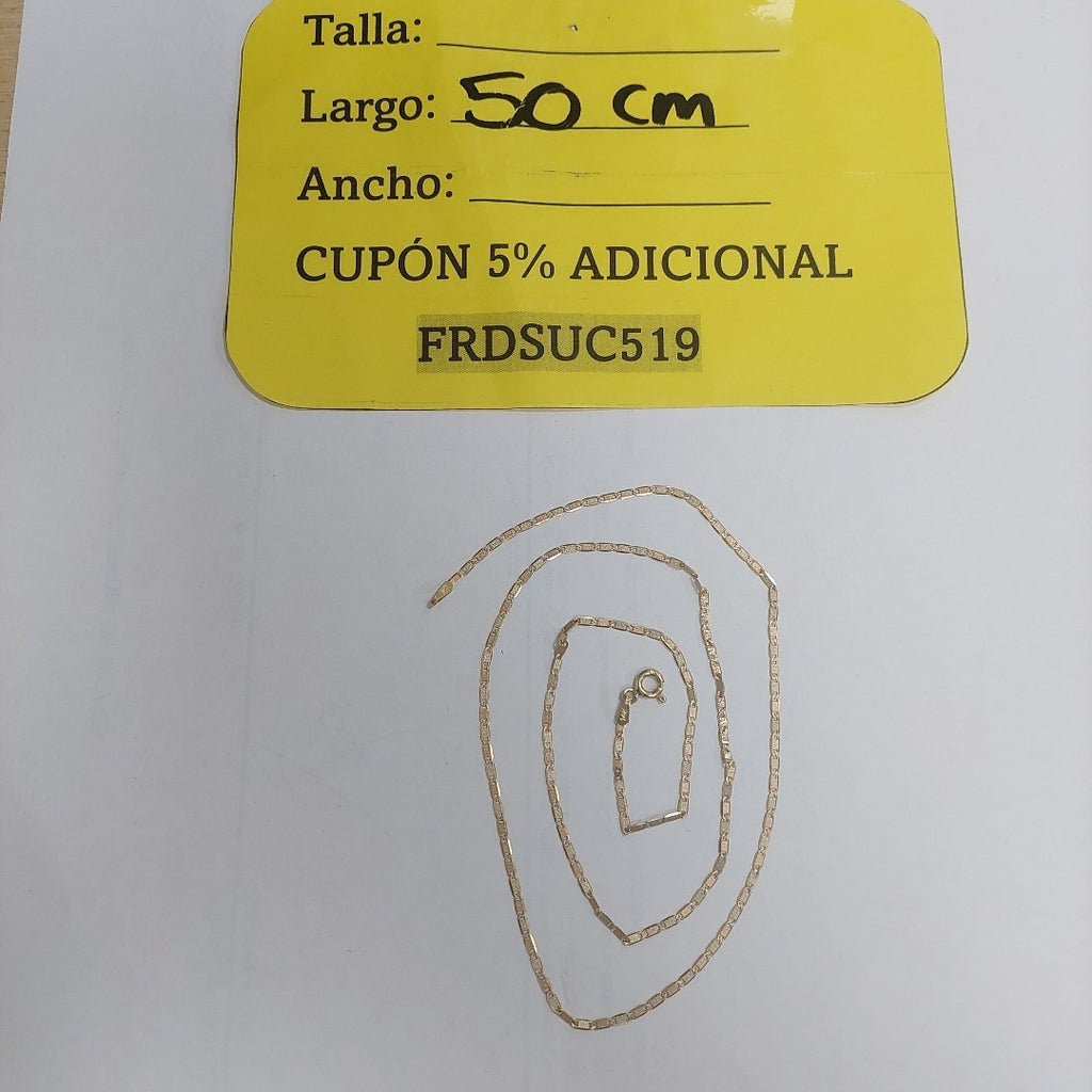 CADENA ORO 14 K 2.4 GRMS (SEMINUEVO)