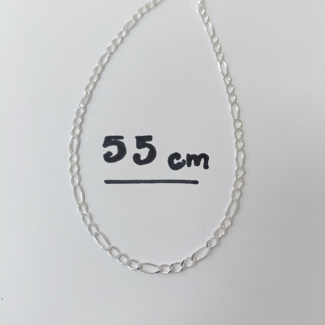 CADENA 3X1 PLATA .925 55 CM 4.33 GR (NUEVO)
