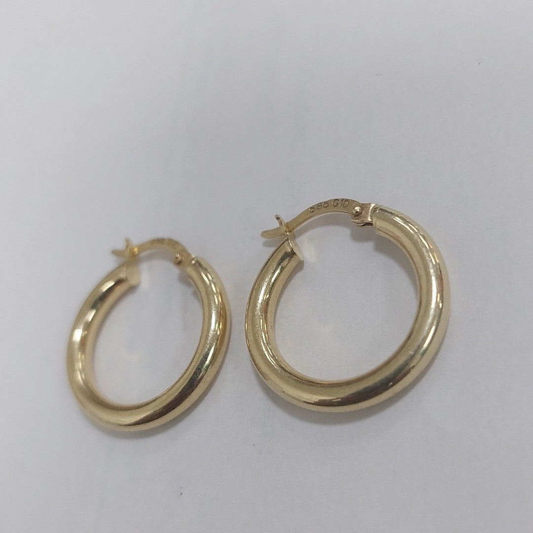 ARRACADAS PAR ORO 14 K 1.8 GRMS (SEMINUEVO)
