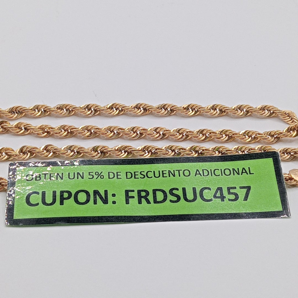 CADENA ORO 14 K 7.8 GRMS (SEMINUEVO)