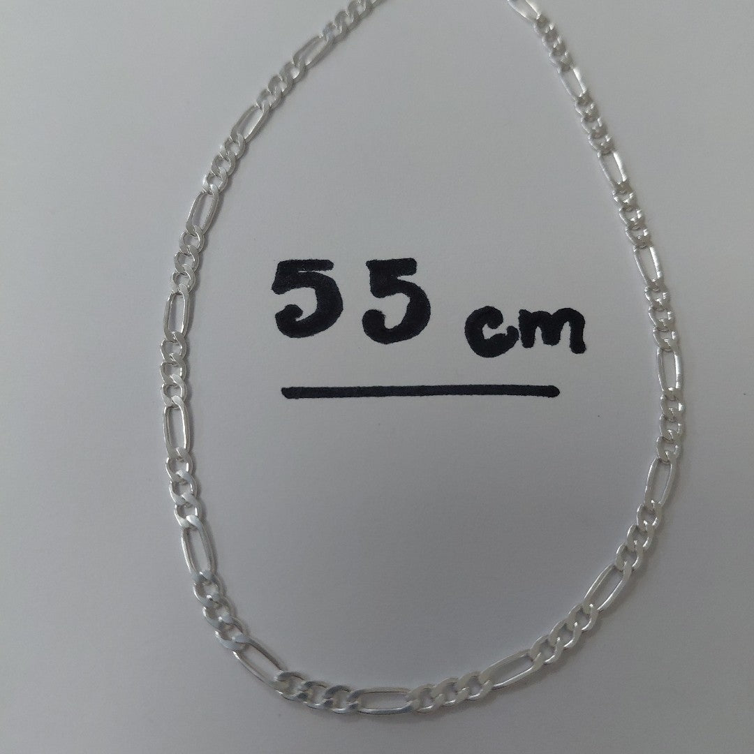 CADENA 3X1 PLATA .925 55 CM 4.32 GR (NUEVO)