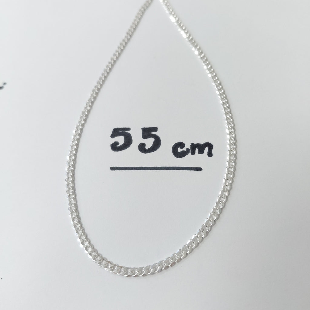 CADENA BARBADA PLATA .925 55 CM 4.93 GR (NUEVO)