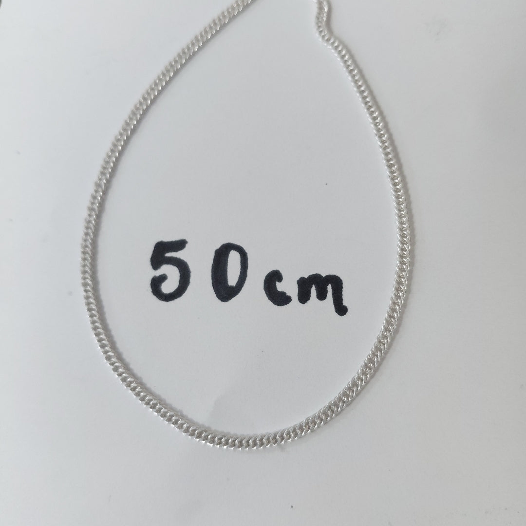 CADENA BARBADA PLATA .925 50 CM 4.22 GR (NUEVO)