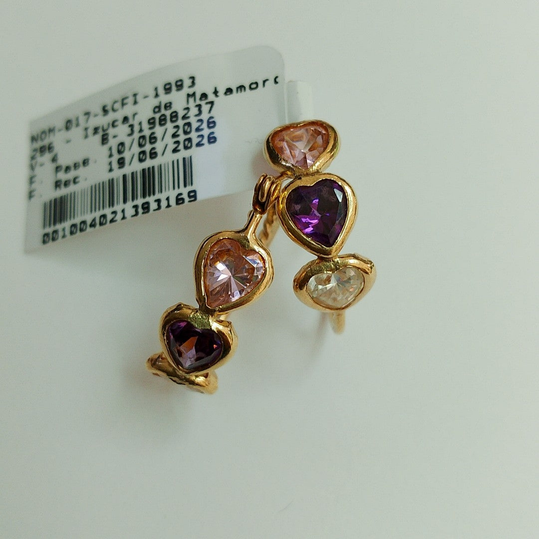ARETES PAR ORO 14 K 3,50 GRMS (SEMINUEVO)