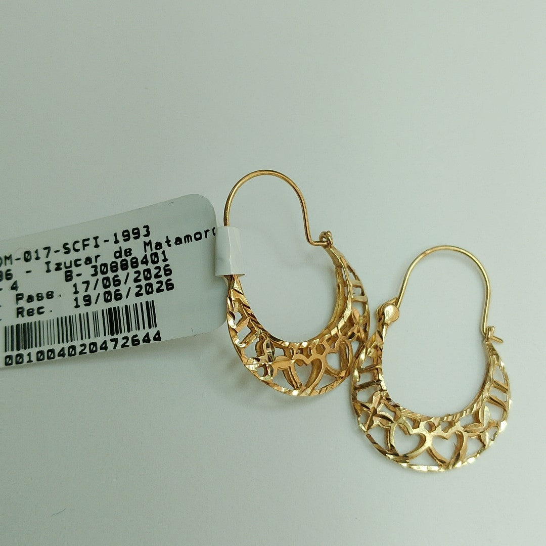 ARRACADAS PAR ORO 10 K 1.4 GRMS (SEMINUEVO)