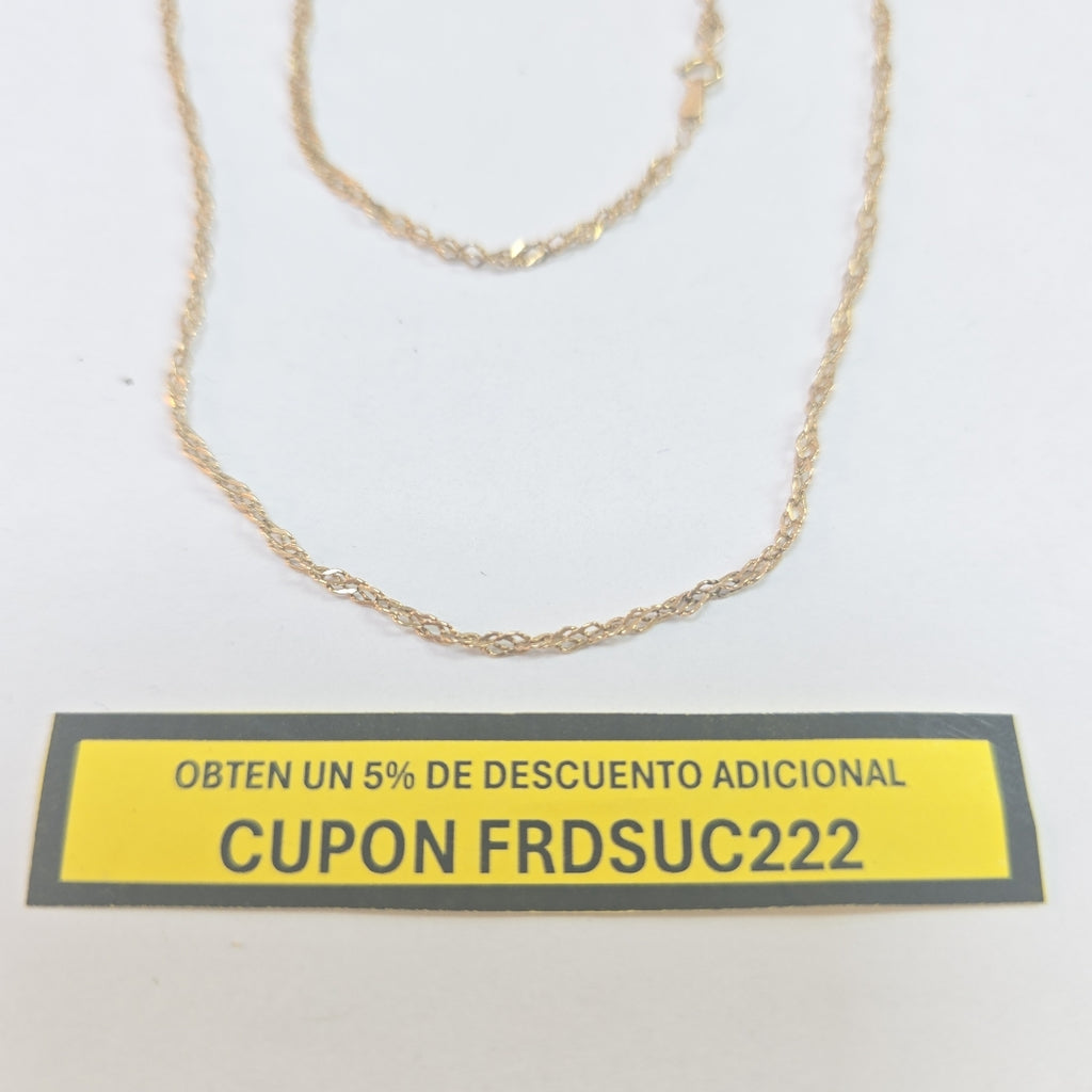 CADENA ORO 14 K 3.3 GRMS (SEMINUEVO)