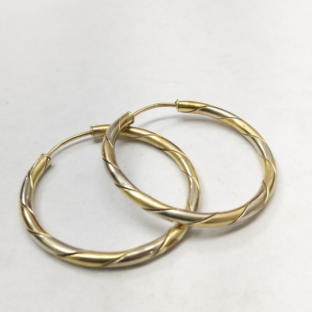 ARRACADAS PAR ORO,ORO COMBINADO 14 K 5,60 GRMS (SEMINUEVO)