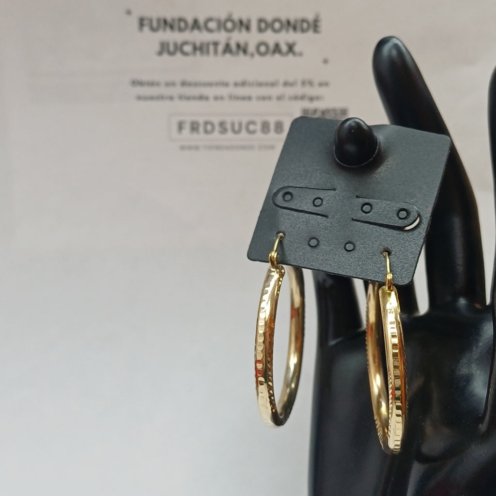 ARRACADAS PAR ORO 10 K 11 GRMS (SEMINUEVO)