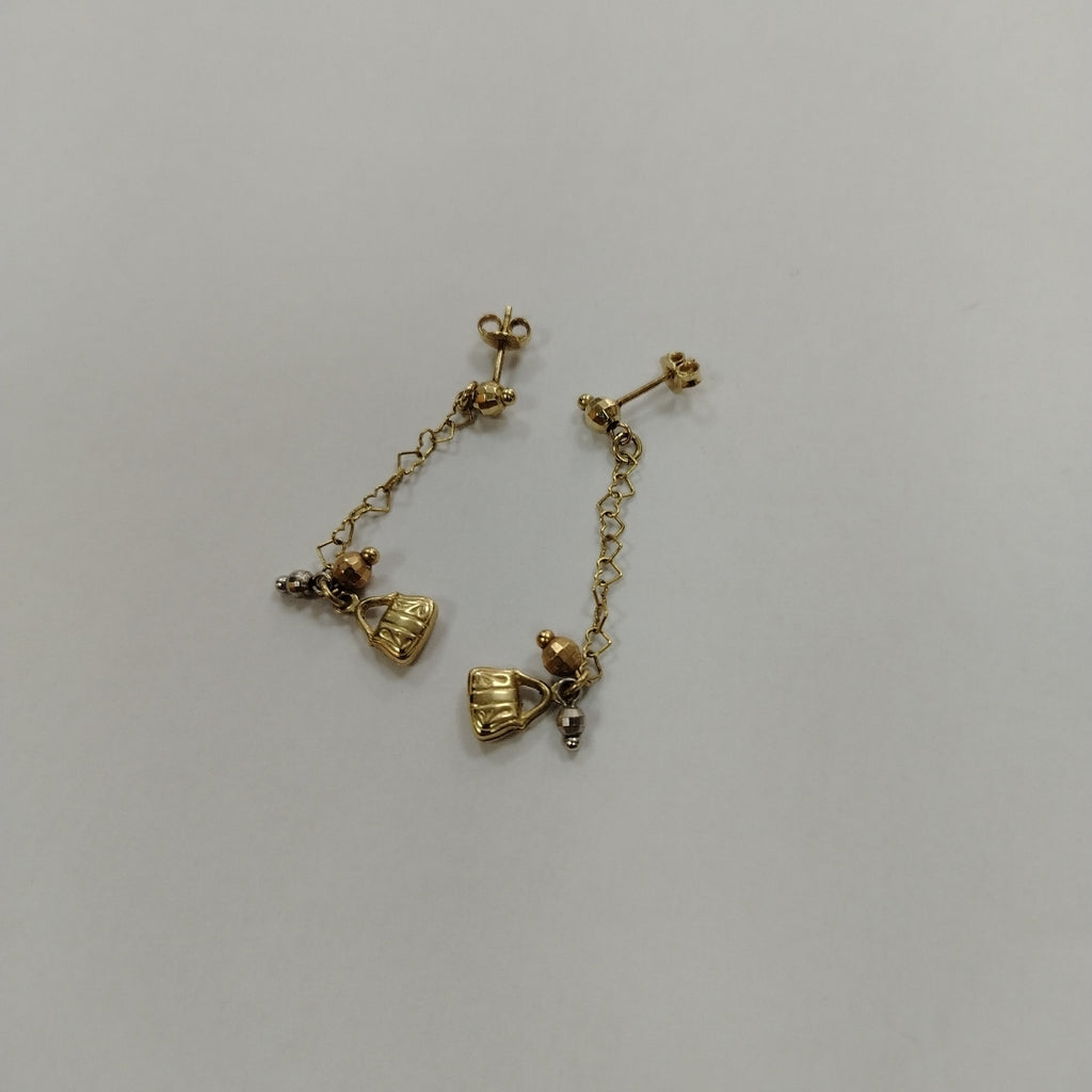 ARETES PAR ORO 14 K 2.6 GRMS (SEMINUEVO)
