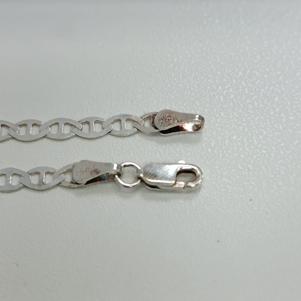 PULSERA TEJIDO GUCHI PLATA .925 18 CM 2.7 GR (NUEVO)