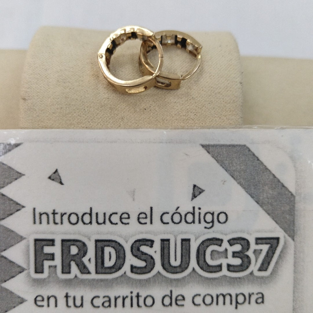 ARRACADAS PAR ORO 10 K 1.3 GRMS (SEMINUEVO)