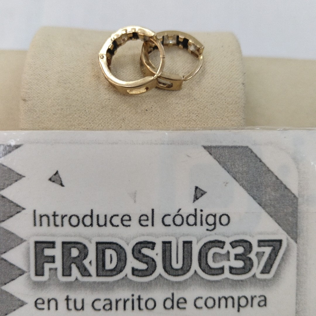 ARRACADAS PAR ORO 10 K 1.3 GRMS (SEMINUEVO)