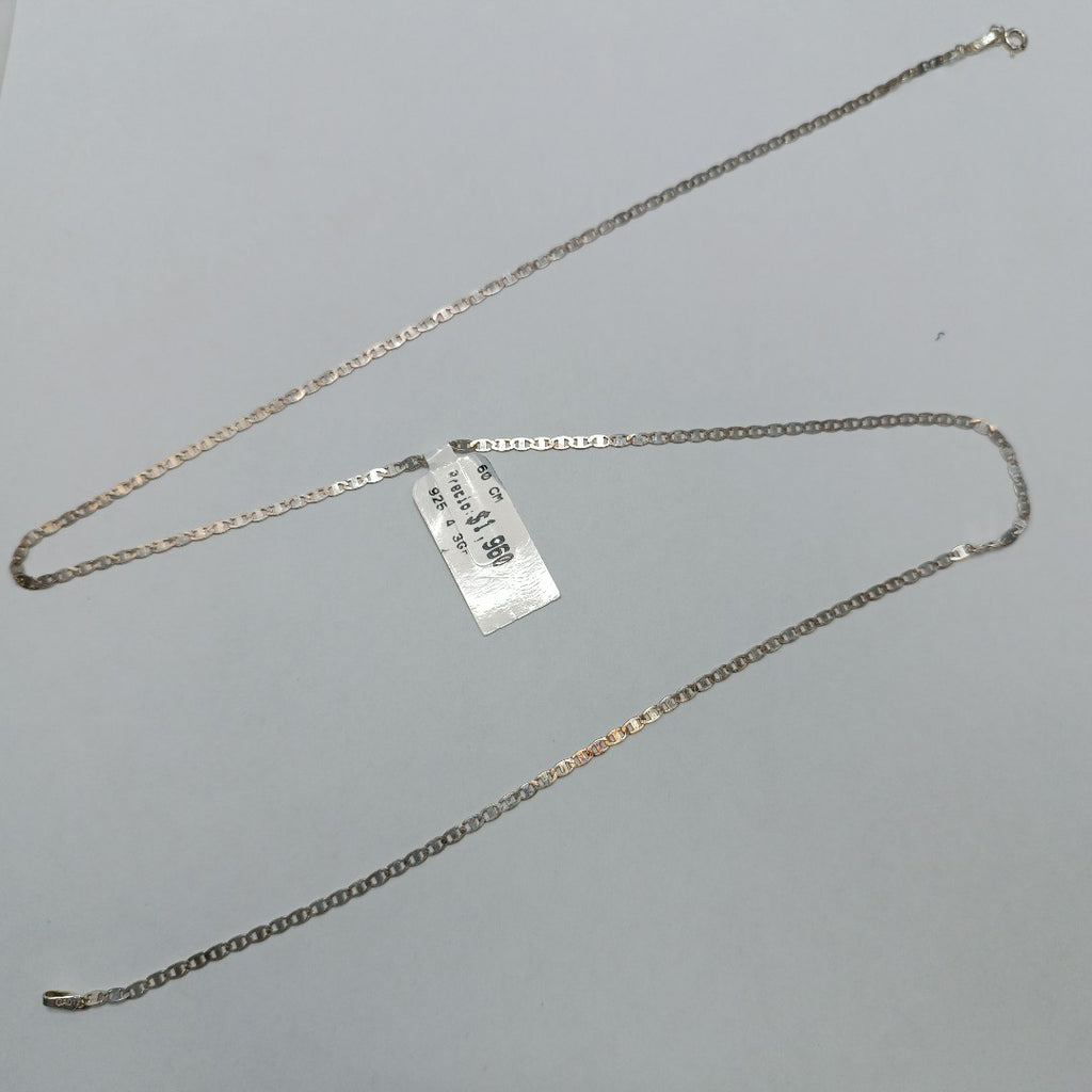 CADENA TEJIDO ESPEJO PLATA .925 60 CM 4.3 GR (NUEVO)