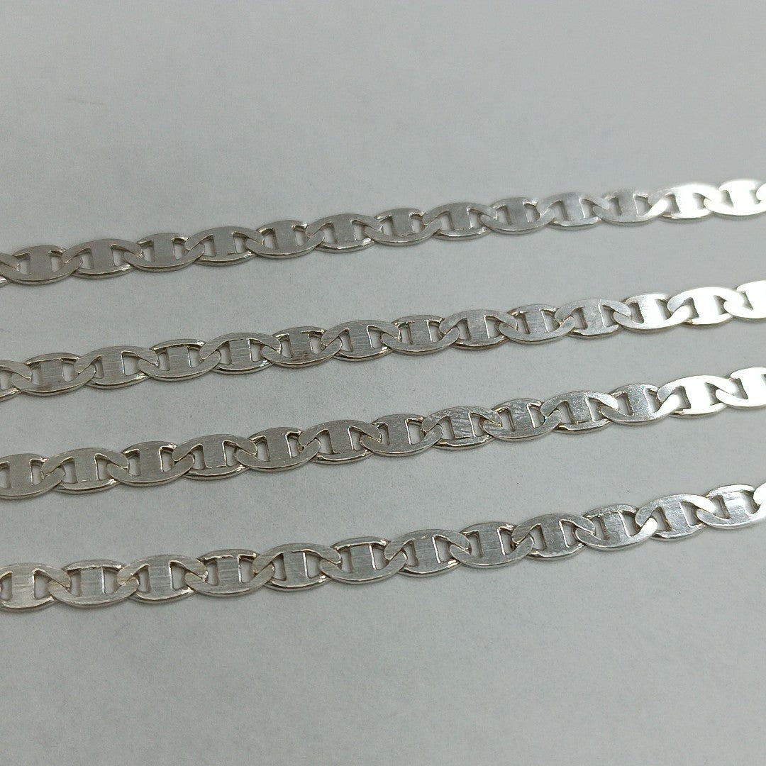 CADENA TEJIDO GUCHI PLATA .925 60 CM 9.8 GR (NUEVO)