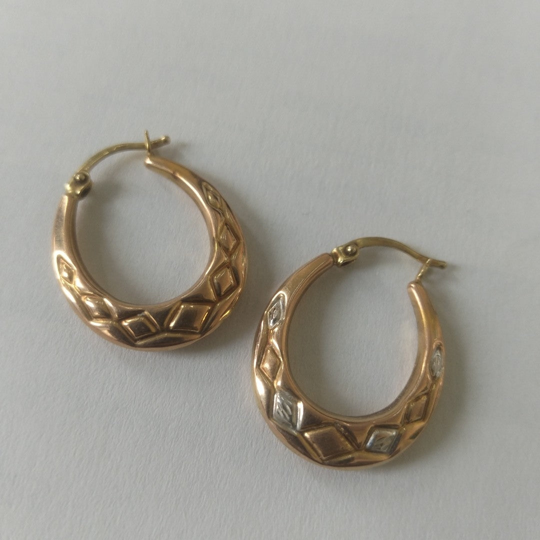 ARRACADAS PAR ORO 14 K 2.3 GRMS (SEMINUEVO)