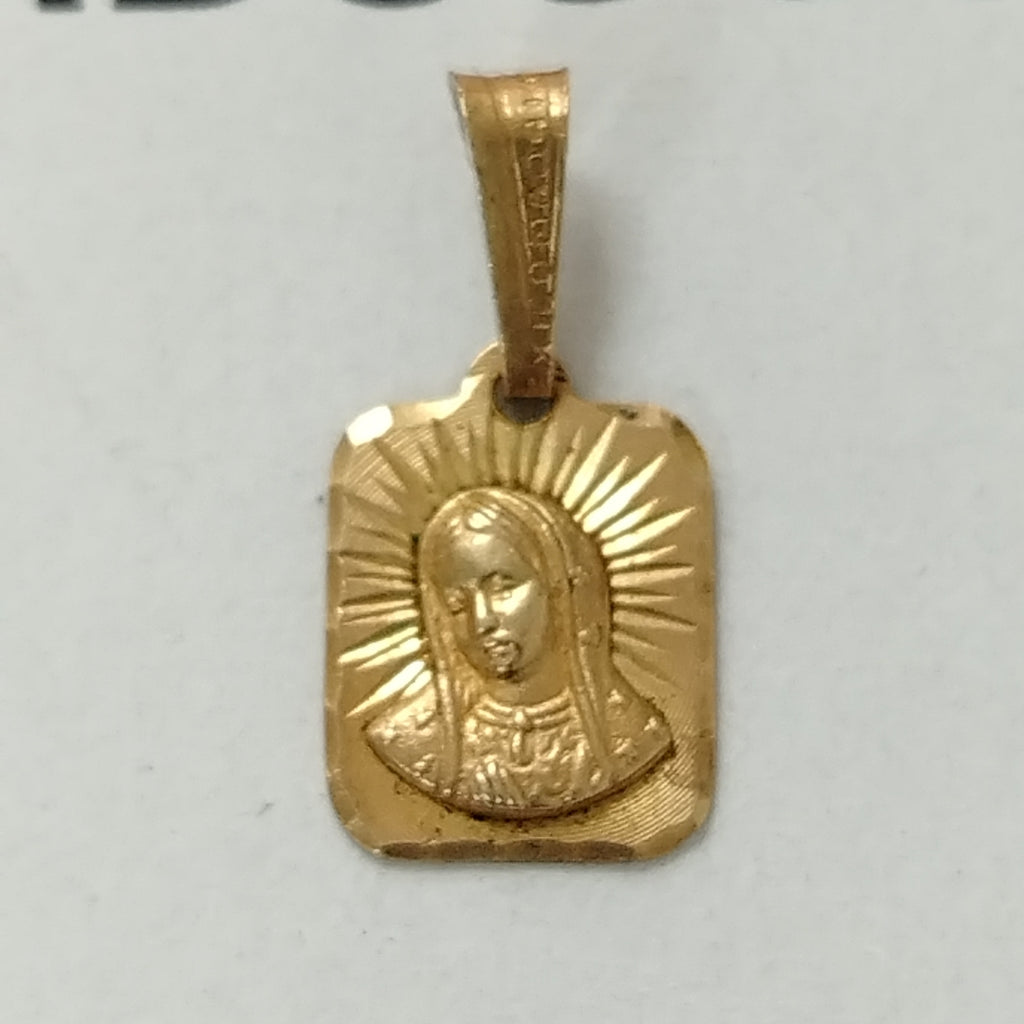 DIJE, MEDALLA RELIGIOSA ORO 14 K 0.5 GRMS (SEMINUEVO)