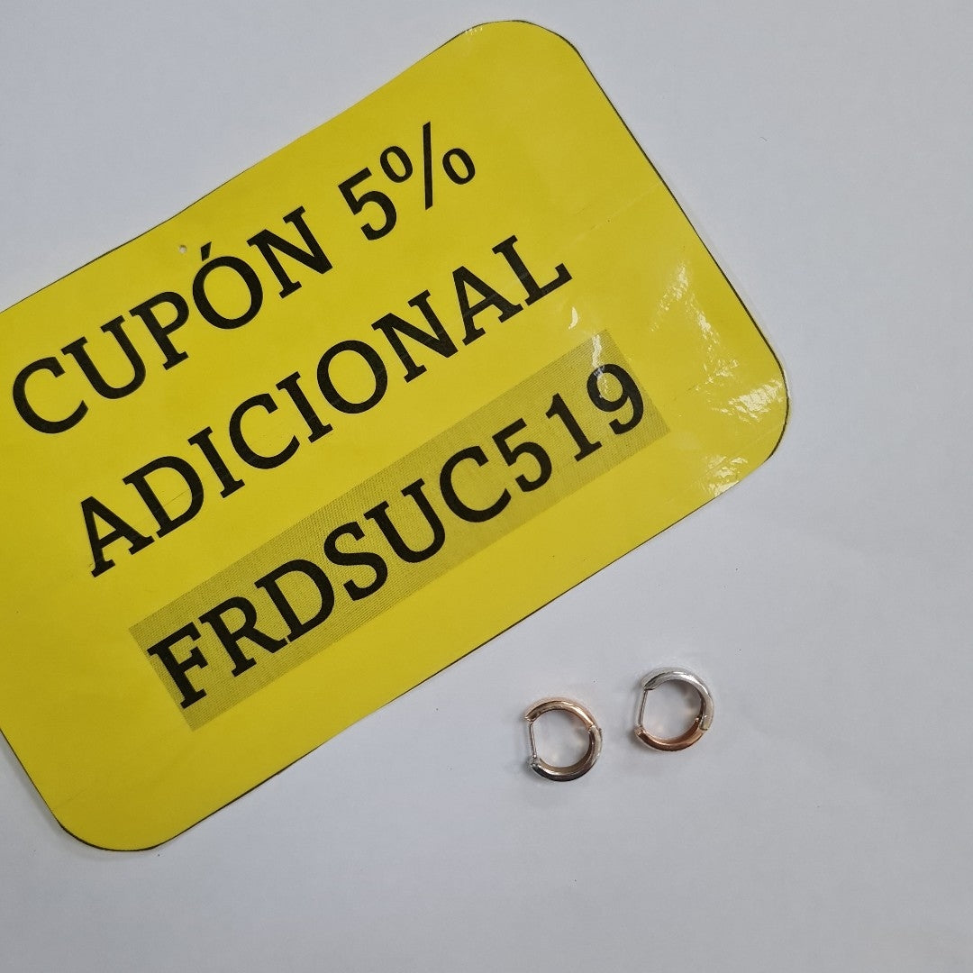 ARRACADAS PAR ORO 14 K 1.2 GRMS (SEMINUEVO)