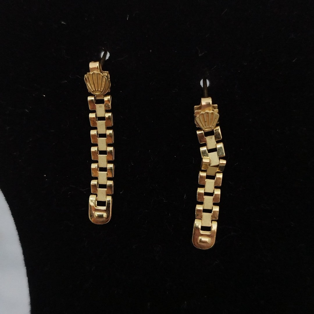ARETES PAR ORO 14 K 1.6 GRMS (SEMINUEVO)