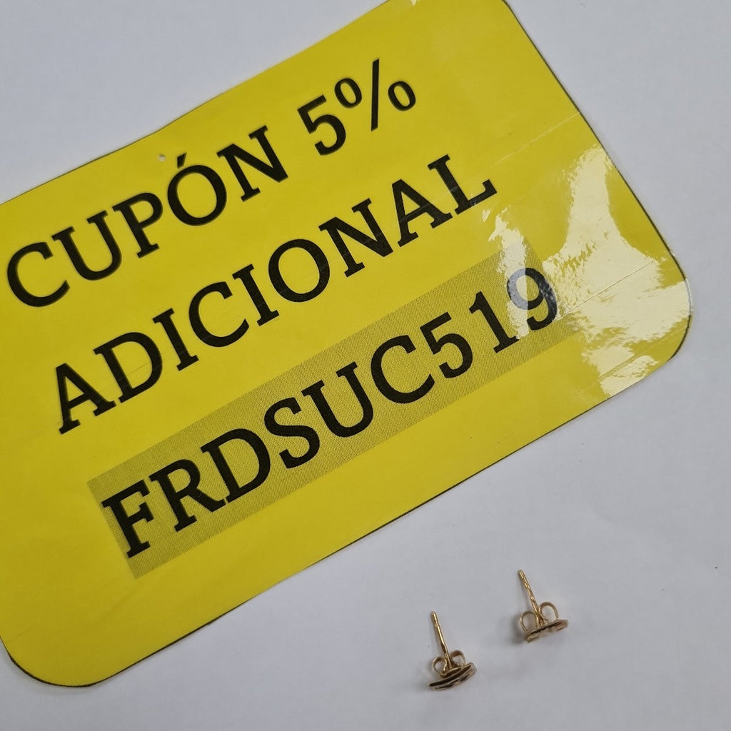 ARETES PAR ORO 14 K 1.4 GRMS (SEMINUEVO)