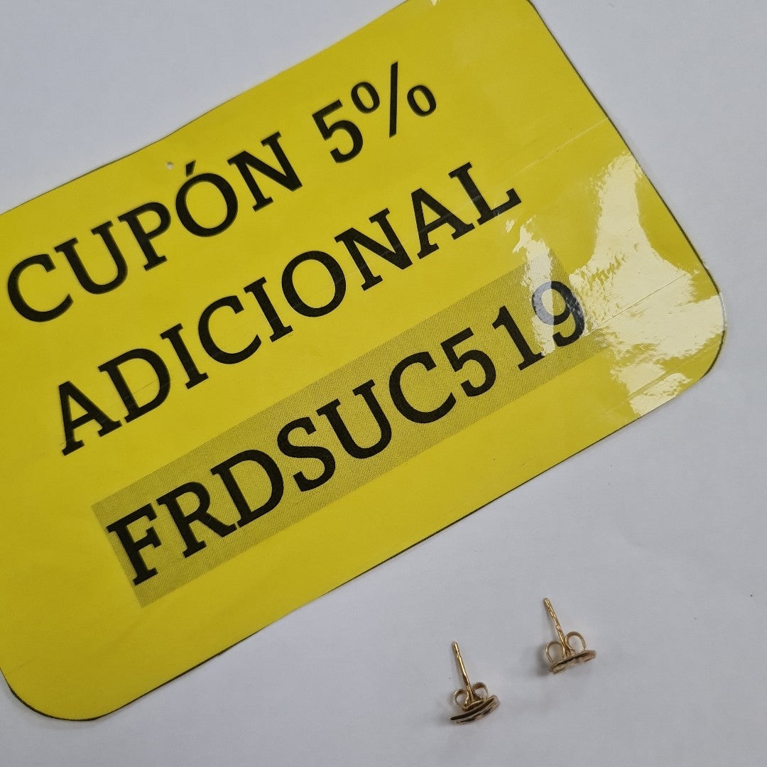 ARETES PAR ORO 14 K 1.4 GRMS (SEMINUEVO)