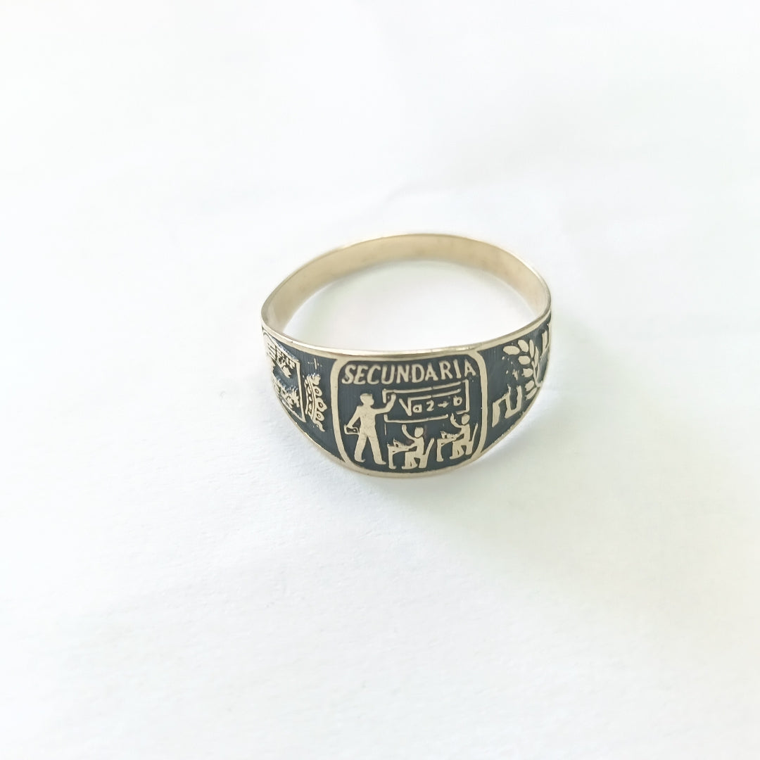 ANILLO DE GRADUACIÓN ORO 8 K 1,20 GRMS (SEMINUEVO)