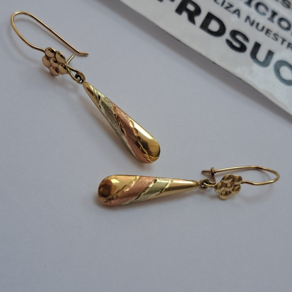 ARETES PAR ORO 10 K 3.2 GRMS (SEMINUEVO)