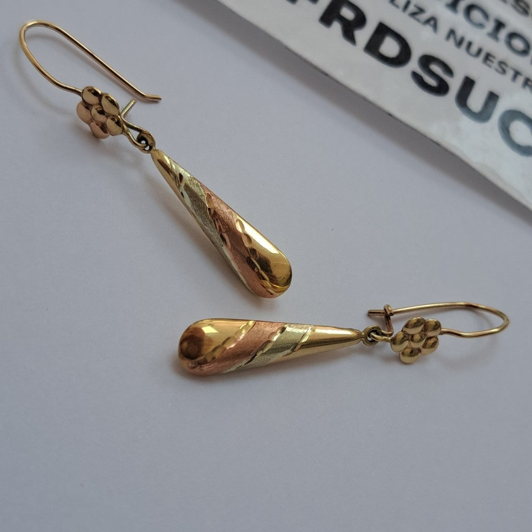 ARETES PAR ORO 10 K 3.2 GRMS (SEMINUEVO)