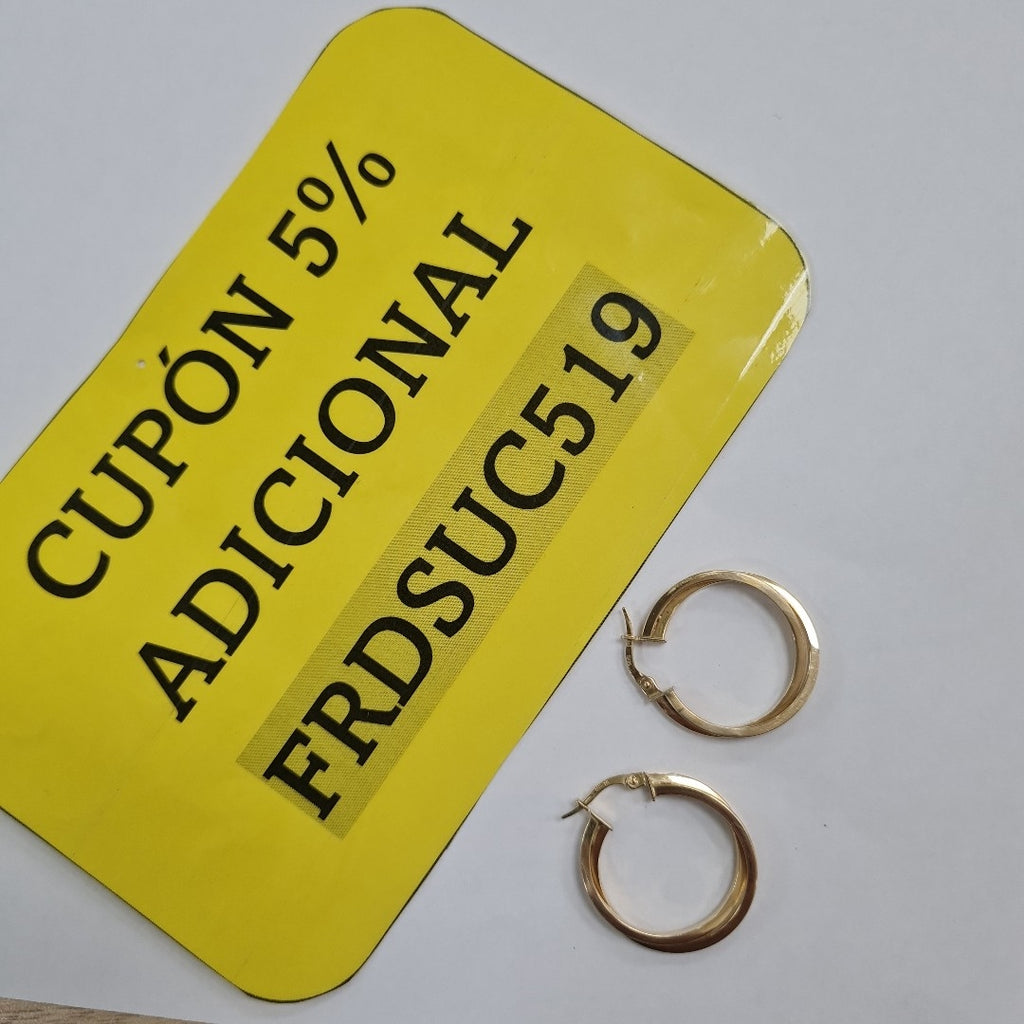 ARRACADAS PAR ORO 14 K 2.4 GRMS (SEMINUEVO)