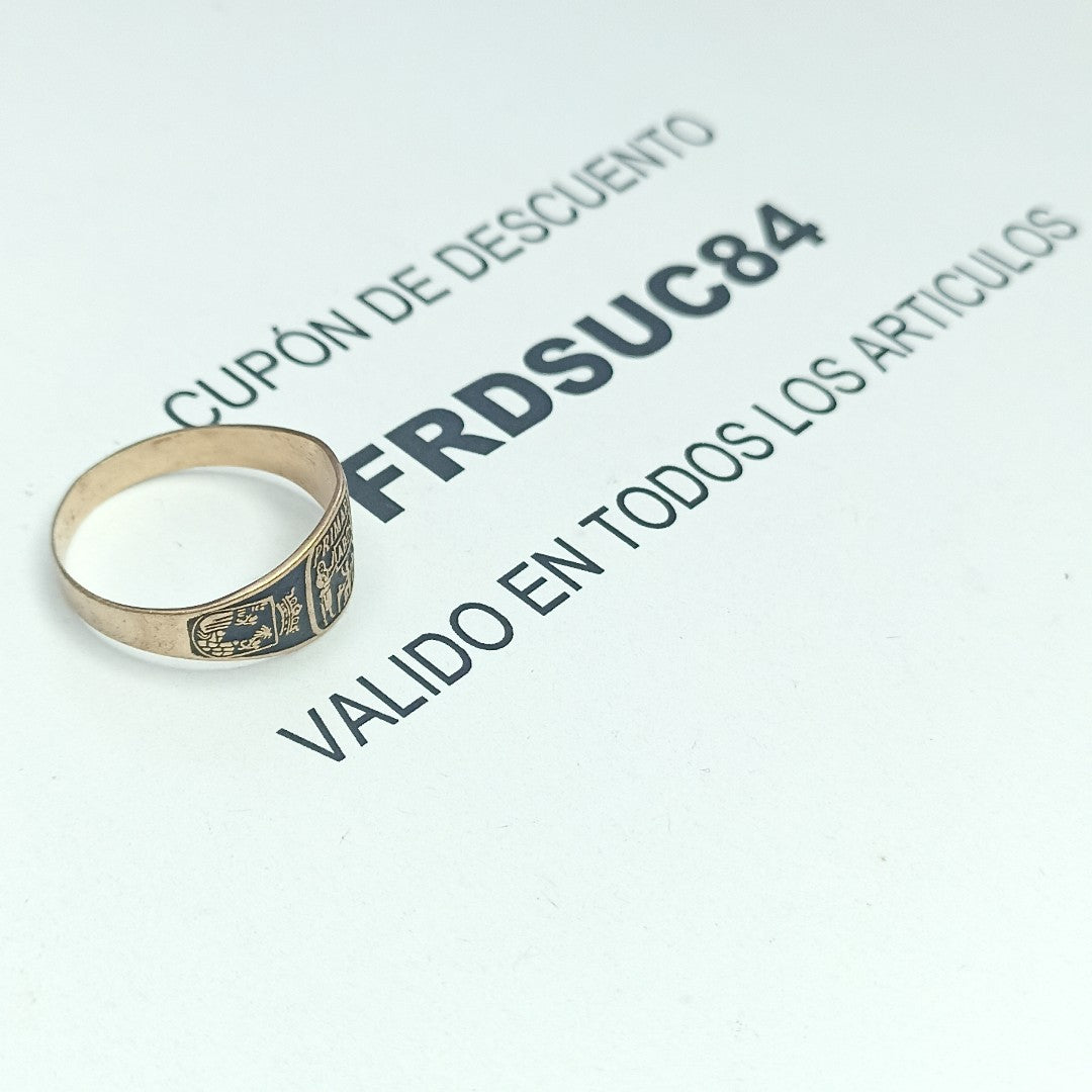 ANILLO DE GRADUACIÓN ORO 8 K 2.2 GRMS (SEMINUEVO)