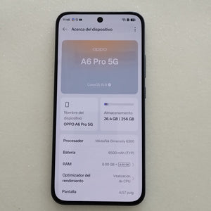 CELULAR OPPO A6 PRO CPH2781 (2025) 256 GB 8 GB RAM (SEMINUEVO)