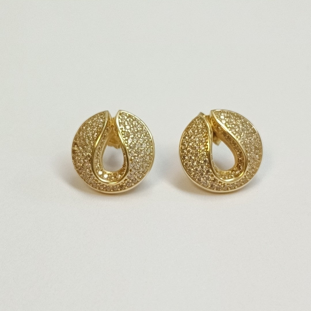 BROQUELES ORO 14K 3.7 (NUEVO)