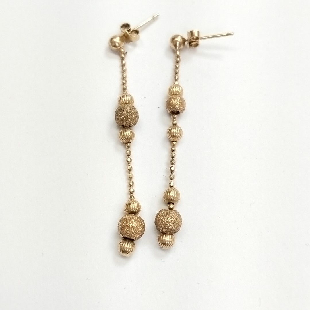 ARETES PAR ORO 14 K 4,30 GRMS (SEMINUEVO)