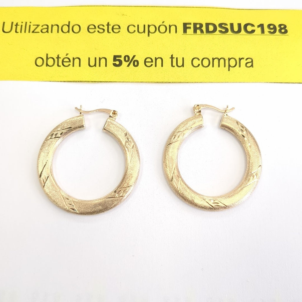 ARRACADAS PAR ORO 10 K 5,80 GRMS (SEMINUEVO)