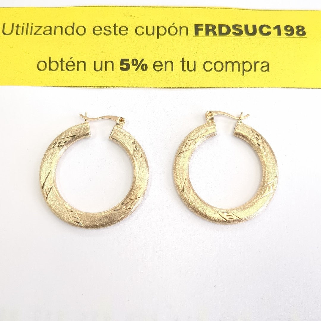 ARRACADAS PAR ORO 10 K 5,80 GRMS (SEMINUEVO)