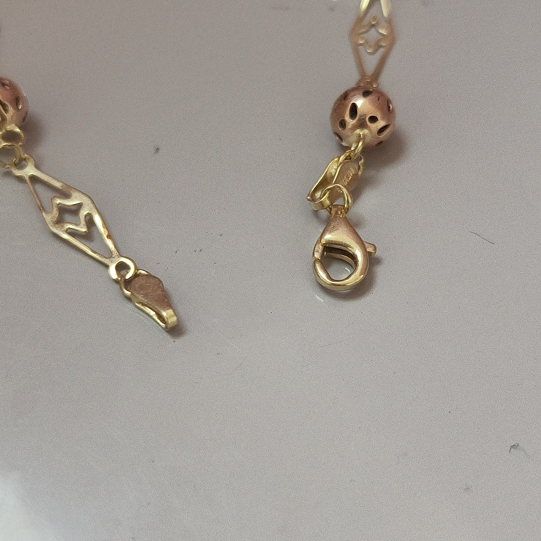 PULSERA ORO COMBINADO 10 K 4.2 GRMS (SEMINUEVO)