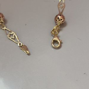PULSERA ORO COMBINADO 10 K 4.2 GRMS (SEMINUEVO)
