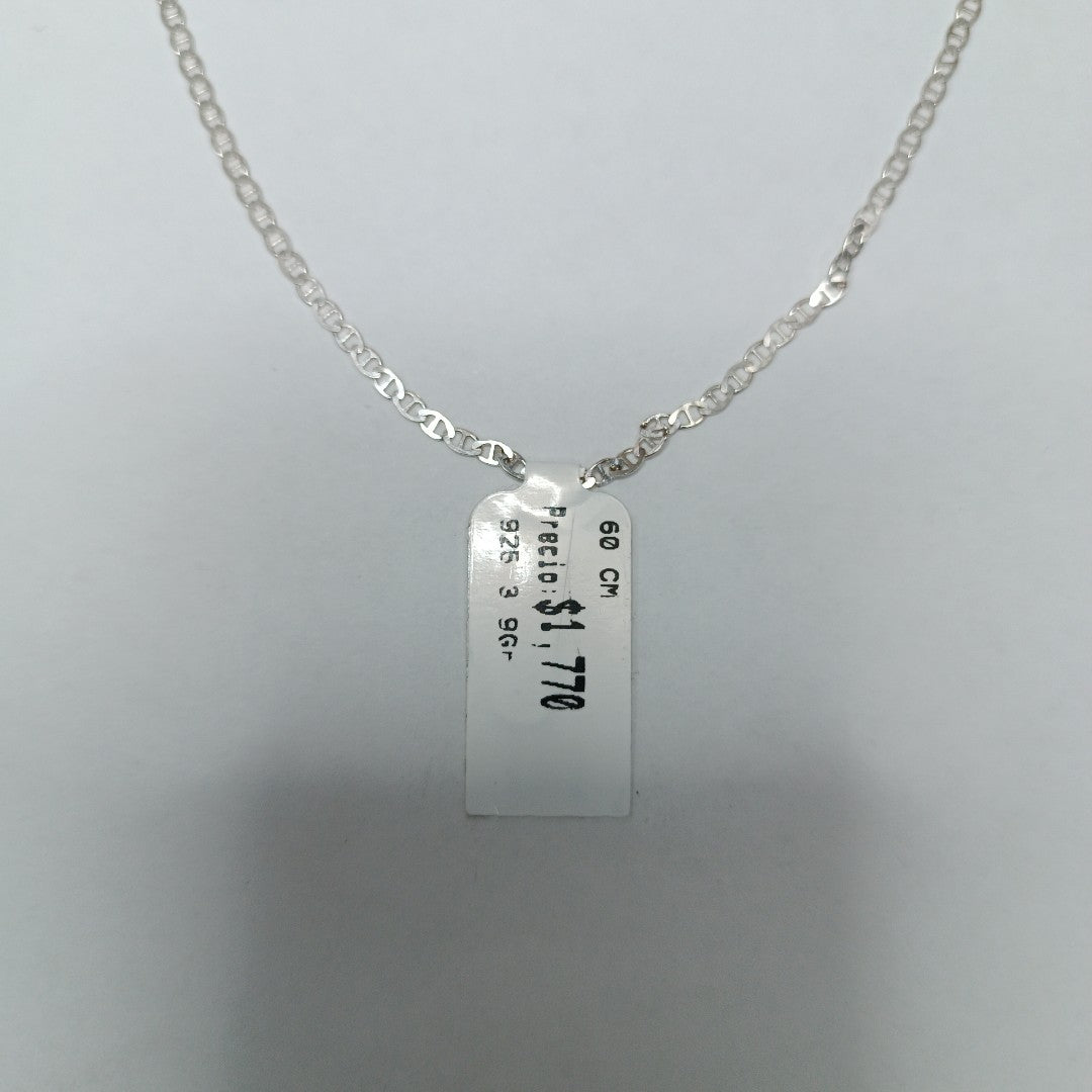 CADENA TEJIDO GUCHI PLATA .925 60 CM 3.9 GR (NUEVO)