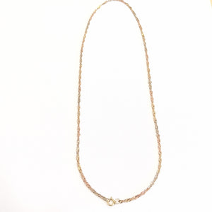 CADENA ORO COMBINADO 10 K 2,90 GRMS (SEMINUEVO)