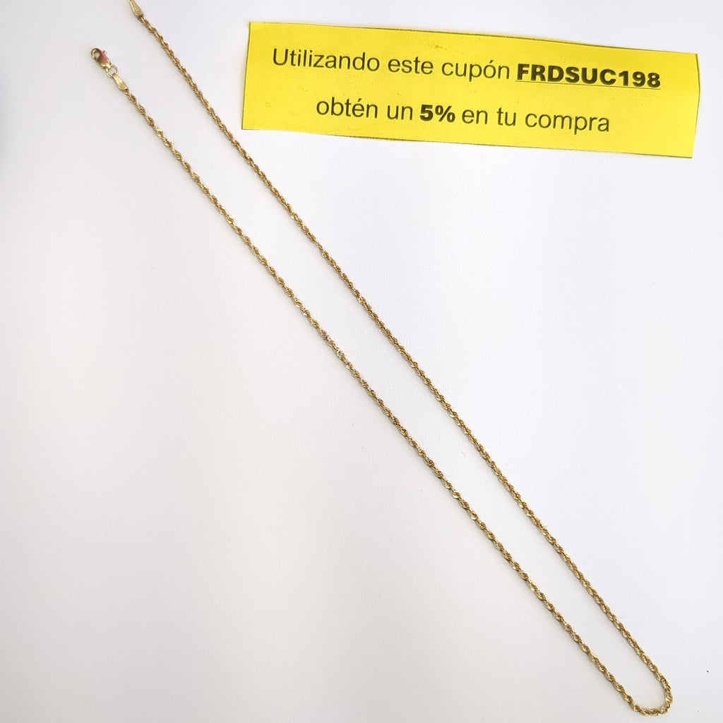 CADENA ORO 14 K 1,90 GRMS (SEMINUEVO)