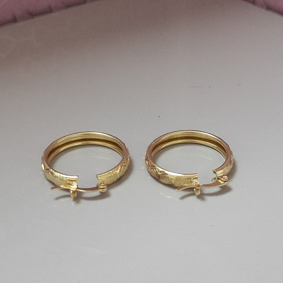 ARRACADAS PAR ORO 14 K 4.5 GRMS (SEMINUEVO)