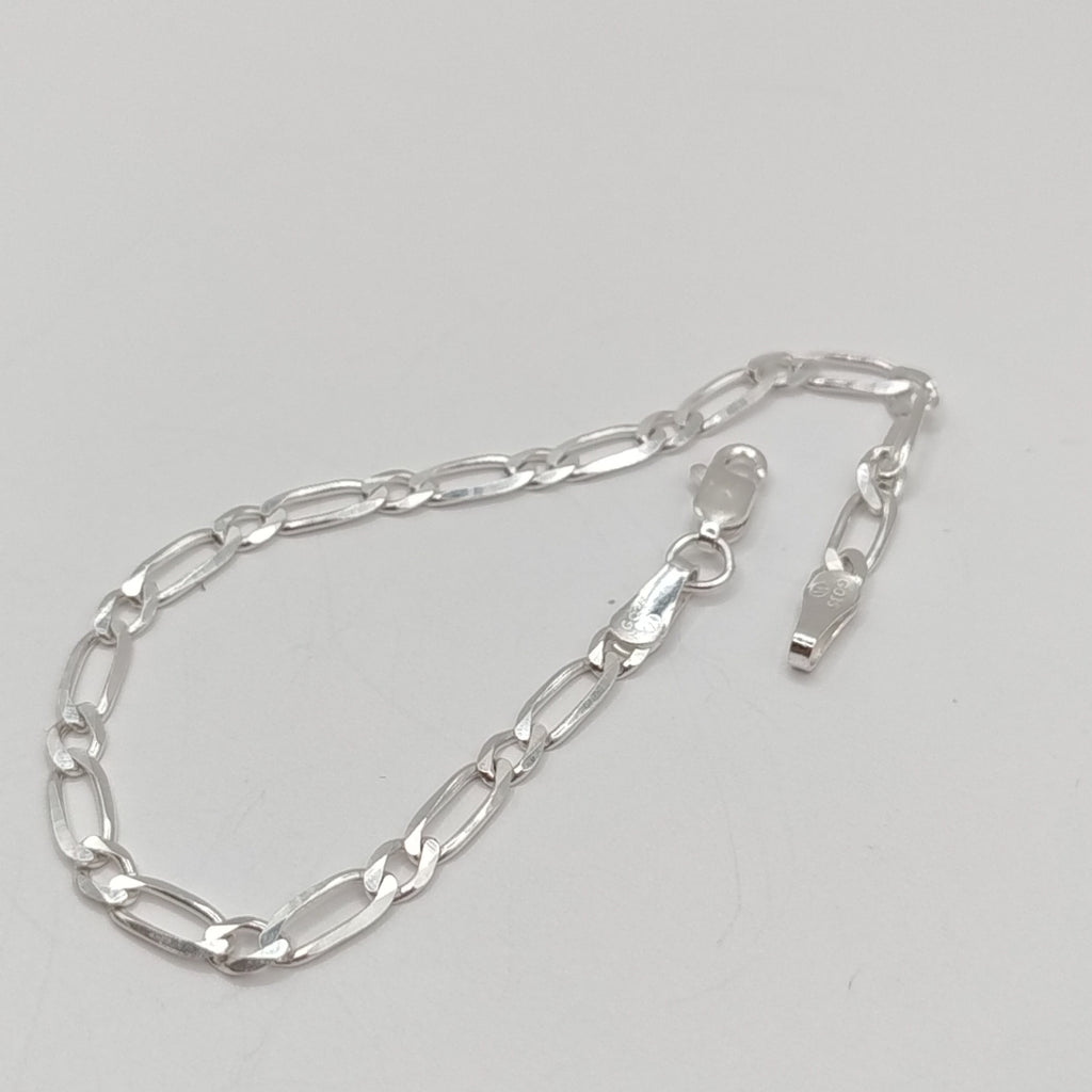 PULSERA TEJIDO 1X1 PLATA .925 18 CM 3.5 GR (NUEVO)