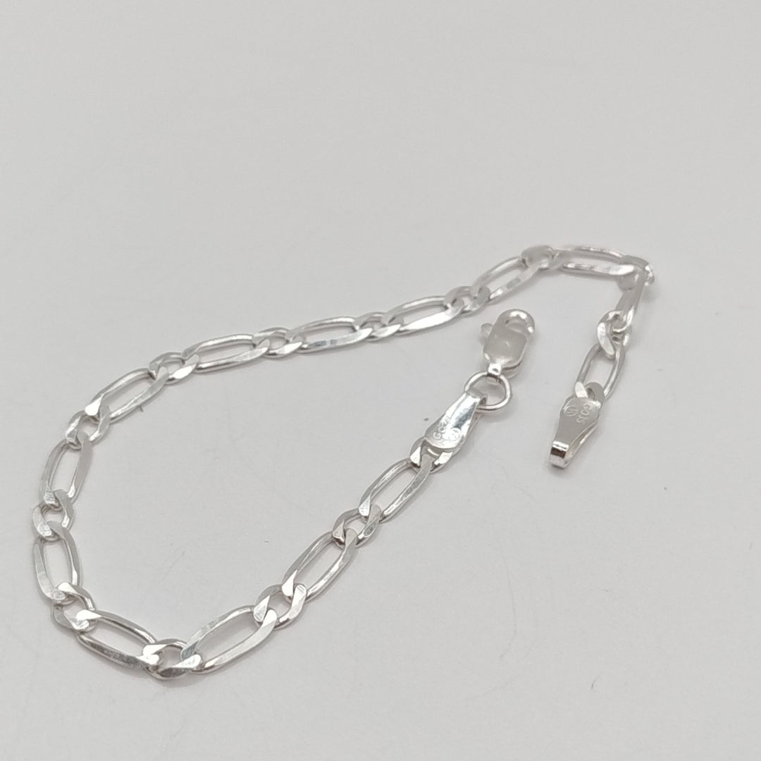 PULSERA TEJIDO 1X1 PLATA .925 18 CM 3.5 GR (NUEVO)