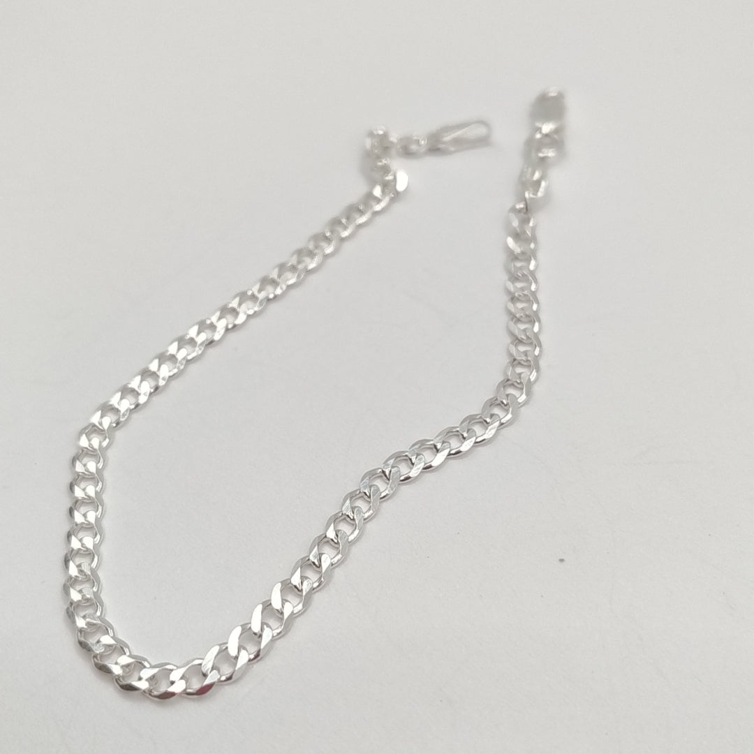 PULSERA BARBADA PLATA .925 18 CM 2.93 GR (NUEVO)